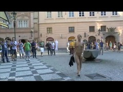 KiloMatures presents: Naked young lady on a busy public street