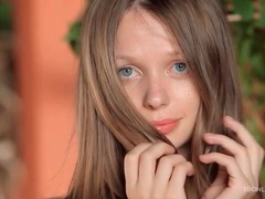 KiloMatures presents: Short pink skirt on a sweet small tits teen