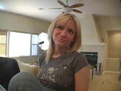KiloMatures presents: Cute girl in jeans sings for the camera