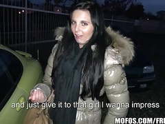 KiloMatures presents: Public pickups - young czech exhibitionist fucks for cash