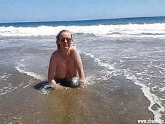 KiloMatures presents: The beach whore for everyone on gran canaria uncut