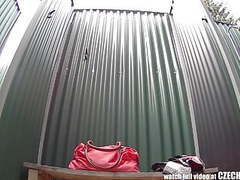 KiloMatures presents: Amazing young girl shower voyeur