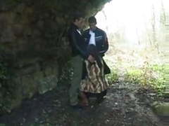 KiloMatures presents: Cassie, fucked in pantyhose in forest