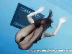 KiloMatures presents: Zuzanna is swimming in pantyhose in the pool