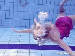 KiloMatures presents: Proklova takes off bikini and swims under water