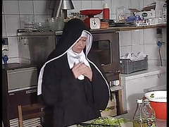 KiloMatures presents: German nun assfucked in kitchen