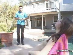 KiloMatures presents: Sunbathing teen fucked by not step dad