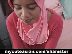 KiloMatures presents: Asian amateur in head scarf sucks then fucks