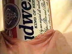 KiloMatures presents: Extreme object insertion using a budweiser beer can