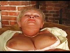 KiloMatures presents: Mature in stockings with grey pussy hair spreads and plays