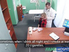 KiloMatures presents: Fake hospital petite blonde deepthroats a thick dick