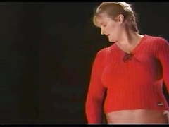 KiloMatures presents: Tall heavy built blonde amazon woman whips her slave