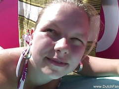 KiloMatures presents: Chubby dutch fucked on the beach