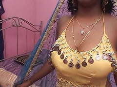 KiloMatures presents: Big boobs indian babe in bed sucking and fucking white guy's dick