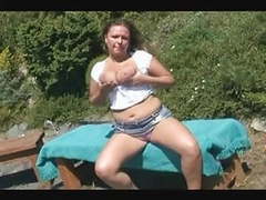 KiloMatures presents: Chubby girl outdoors - amateur-couple