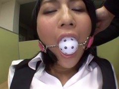KiloMatures presents: Saionji reo wearing nylon pantyhose gets pleasured by her man, BDSM, Fetish, Slave, Japanese
