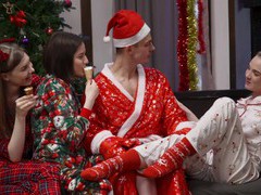 KiloMatures presents: Lucky dude gets the best christmas gift - lina sun and alice xo