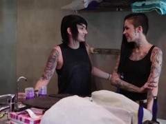 KiloMatures presents: Tattooed amateurs pleasure each other with oral - leigh raven