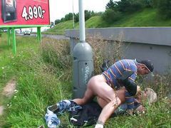 KiloMatures presents: Small titted chick getting a big load of cum on her beautiful face