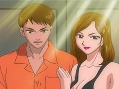 KiloMatures presents: Busty anime chick gets fucked by two dudes at the same time