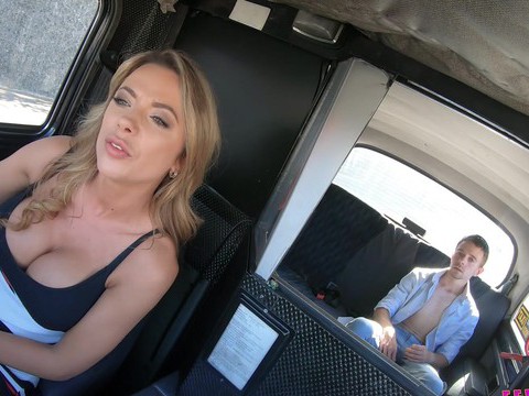 KiloMatures presents: Lucky passenger fucks wet pussy of horny taxi driver shalina devine