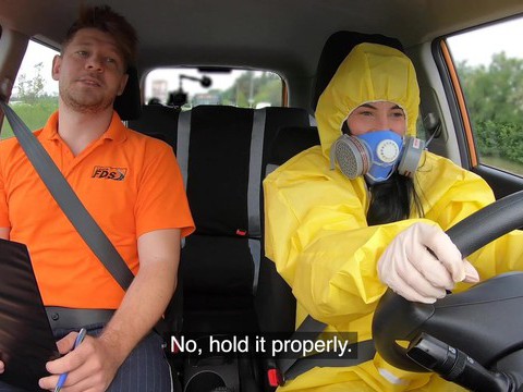 KiloMatures presents: Driving instructor fucks orgasmic pussy of skinny czech lexi dona