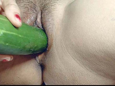 KiloMatures presents: I can't get any where big black cock so my small pussy fucked by big cucumber  in hindi