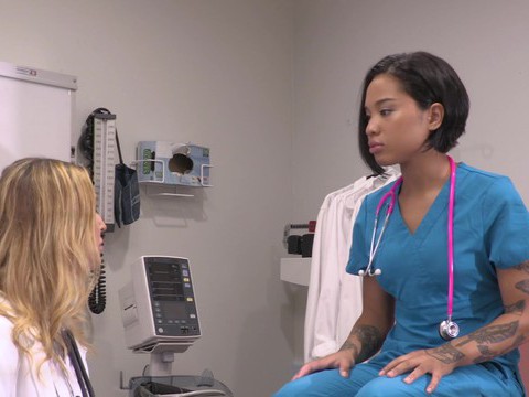KiloMatures presents: Lesbian sex in the hospital - honey gold and kleio valentien