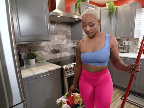KiloMatures presents: Big butt ebony maid thick ass daphne wants to be fucked hard