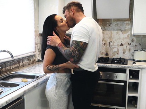 KiloMatures presents: Hardcore fucking on the kitchen floor with busty girlfriend jess