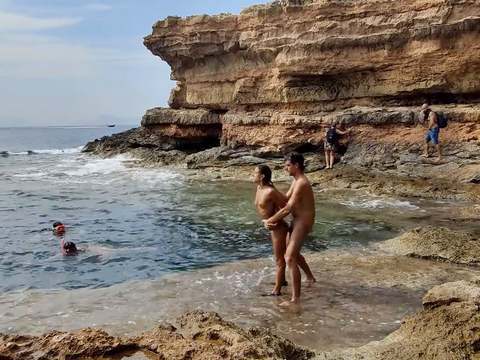 KiloMatures presents: Divers watching us fuck at the beach give us some help