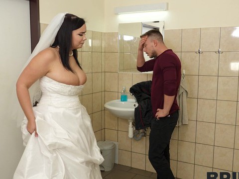 KiloMatures presents: Hardcore fucking in the bathroom with chubby bride sofia lee