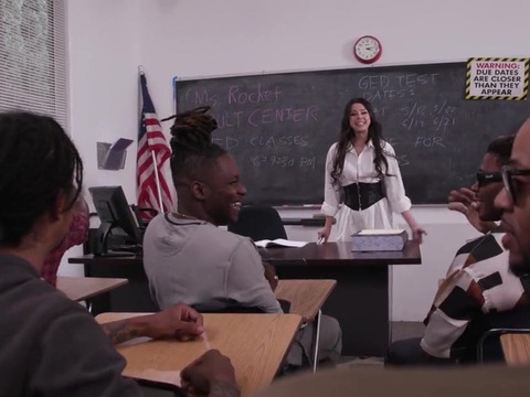 KiloMatures presents: Hardcore interracial fucking in the office with a cum loving slut