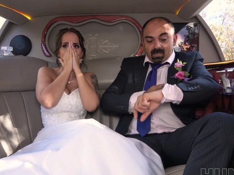 KiloMatures presents: Busty bride jennifer mendez gets ass fucked in back of the limo
