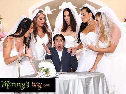KiloMatures presents: Mommy's boy - furious milf brides reverse gangbang hung wedding planner for wedding planning mistake