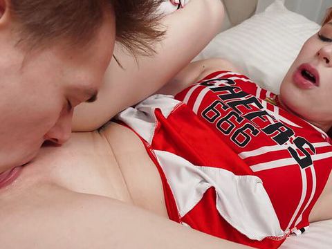 KiloMatures presents: Redhead cheerleader bringing steamy fantasies to life together with her bf