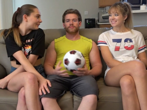 KiloMatures presents: A sizzling game of strip soccer with newcomers river and derek