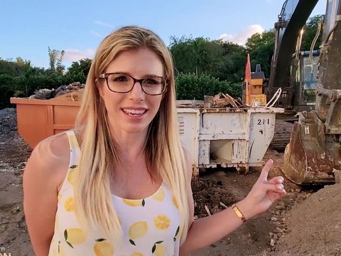 KiloMatures presents: Outdoors video of sexy blonde wife cory chase with glasses