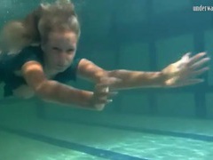 KiloMatures presents: Big tits blonde girl swims in the nude