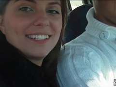 KiloMatures presents: Gf licks his cock in the car
