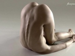 KiloMatures presents: Stunningly fit teen bends her body in sexy ways
