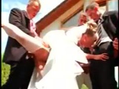 KiloMatures presents: Gangbang of a hot bride with pissing