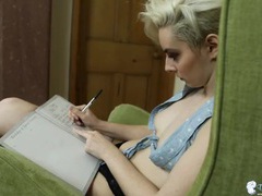 KiloMatures presents: Slender sexy blonde with her small tits exposed