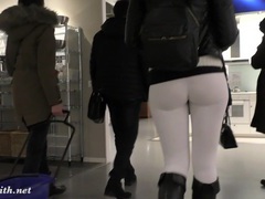 KiloMatures presents: Jeny smith  camel toe white leggings