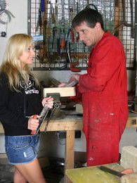 KiloMatures presents: Blonde teenage beauty fucking her old and horny handyman