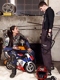 KiloMatures presents: Shy teenage biker chick fucks the horny mechanic hardcore