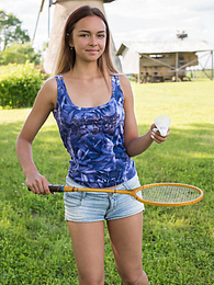KiloMatures presents: This hot busty babe shows every inch of her perfect body in the park with a great smile
