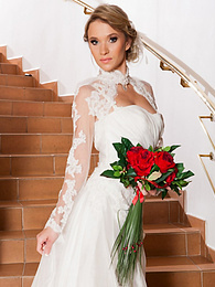 KiloMatures presents: Czech bride Angel Piaff gets banged in a laundry room after posing in lingerie