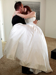 KiloMatures presents: Bride with big fake tits Veronica Vain gets her trimmed pussy nailed deep